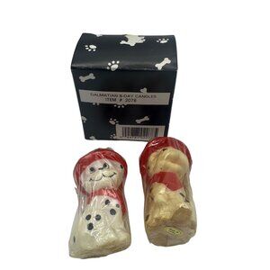 Dalmatian-Themed Birthday Candle Set With Original Box